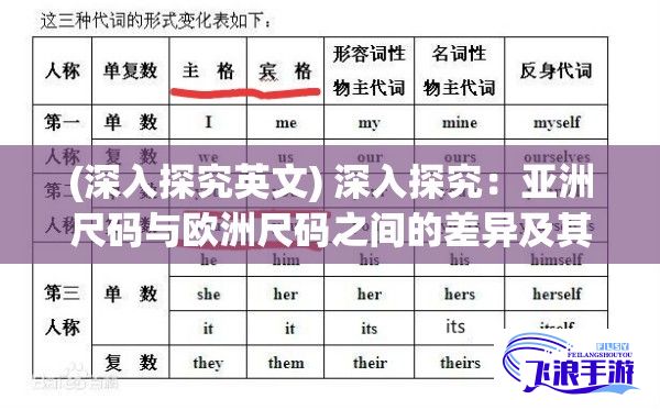 (深入探究英文) 深入探究：亚洲尺码与欧洲尺码之间的差异及其对购物者的影响