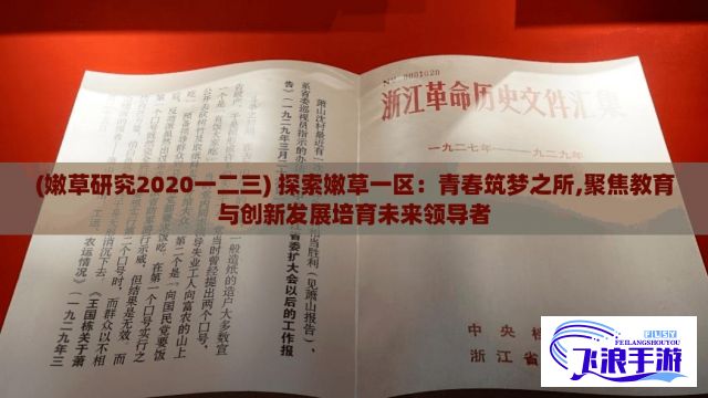 (嫩草研究2020一二三) 探索嫩草一区：青春筑梦之所,聚焦教育与创新发展培育未来领导者