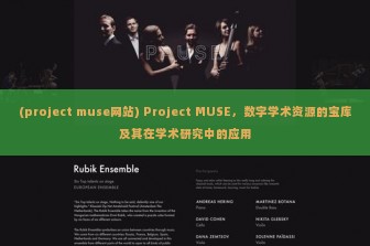 (project muse网站) Project MUSE，数字学术资源的宝库及其在学术研究中的应用